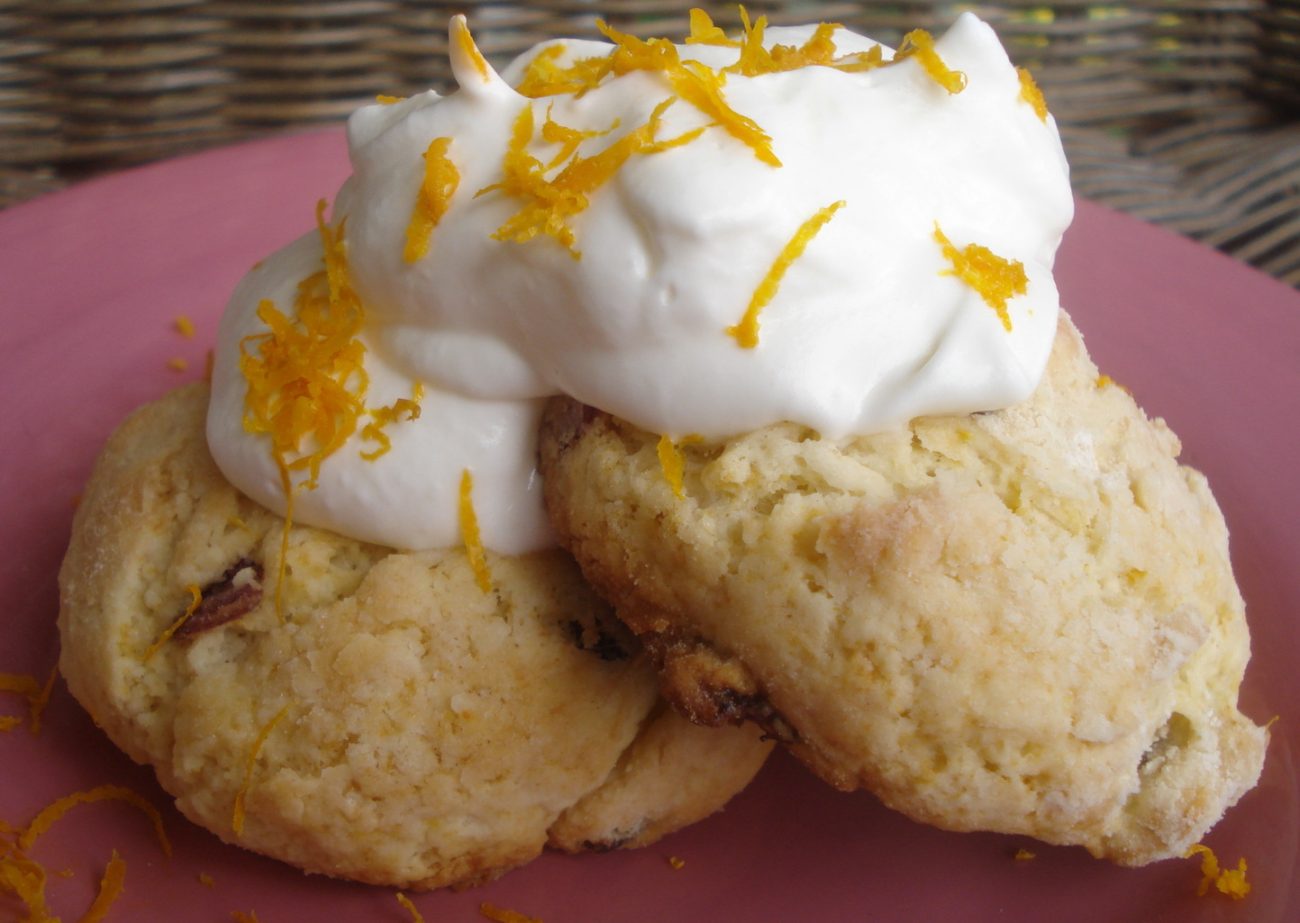 Meyer Lemon Cranberry Scones