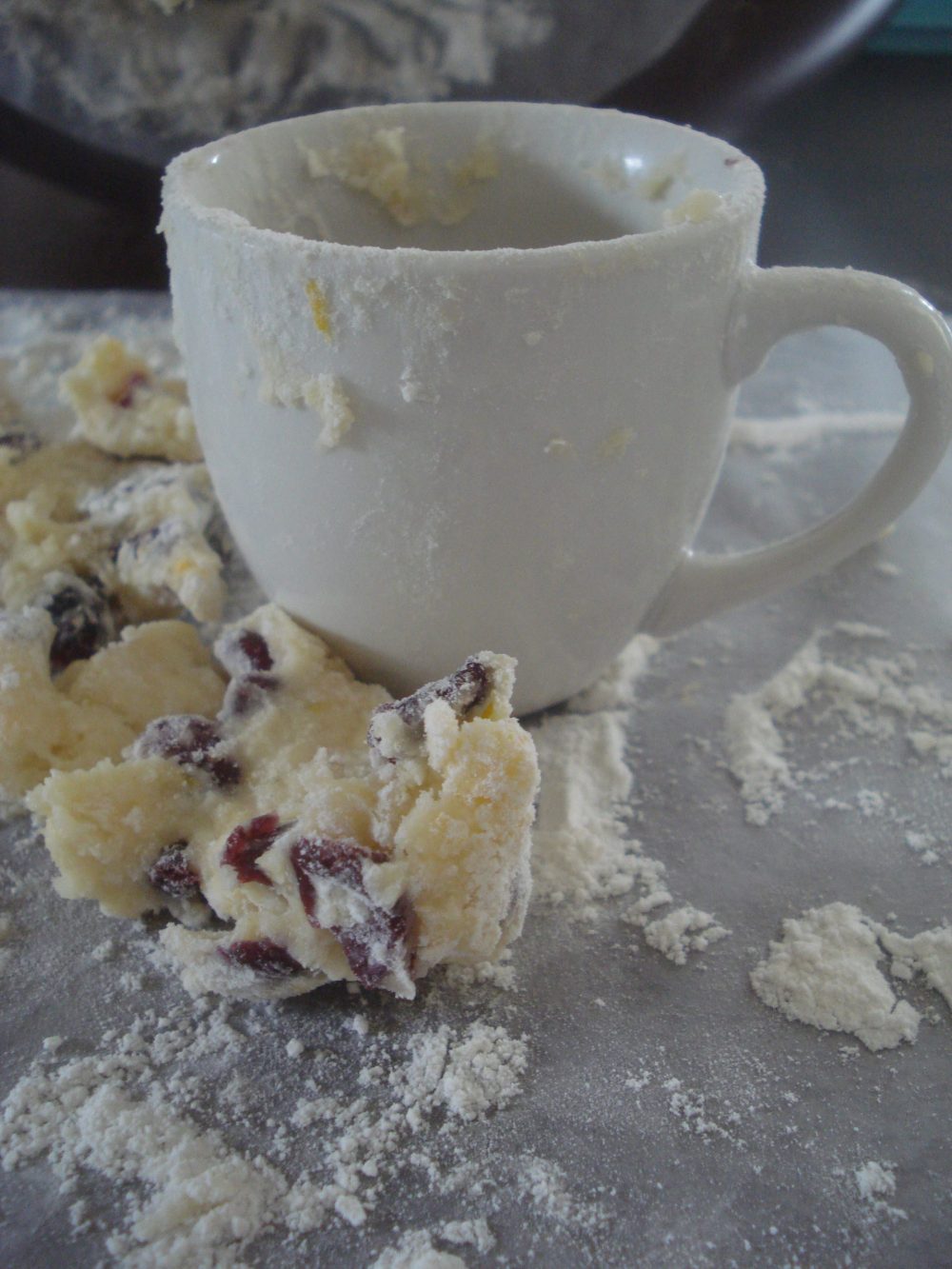 meyer lemon cranberry scones butter