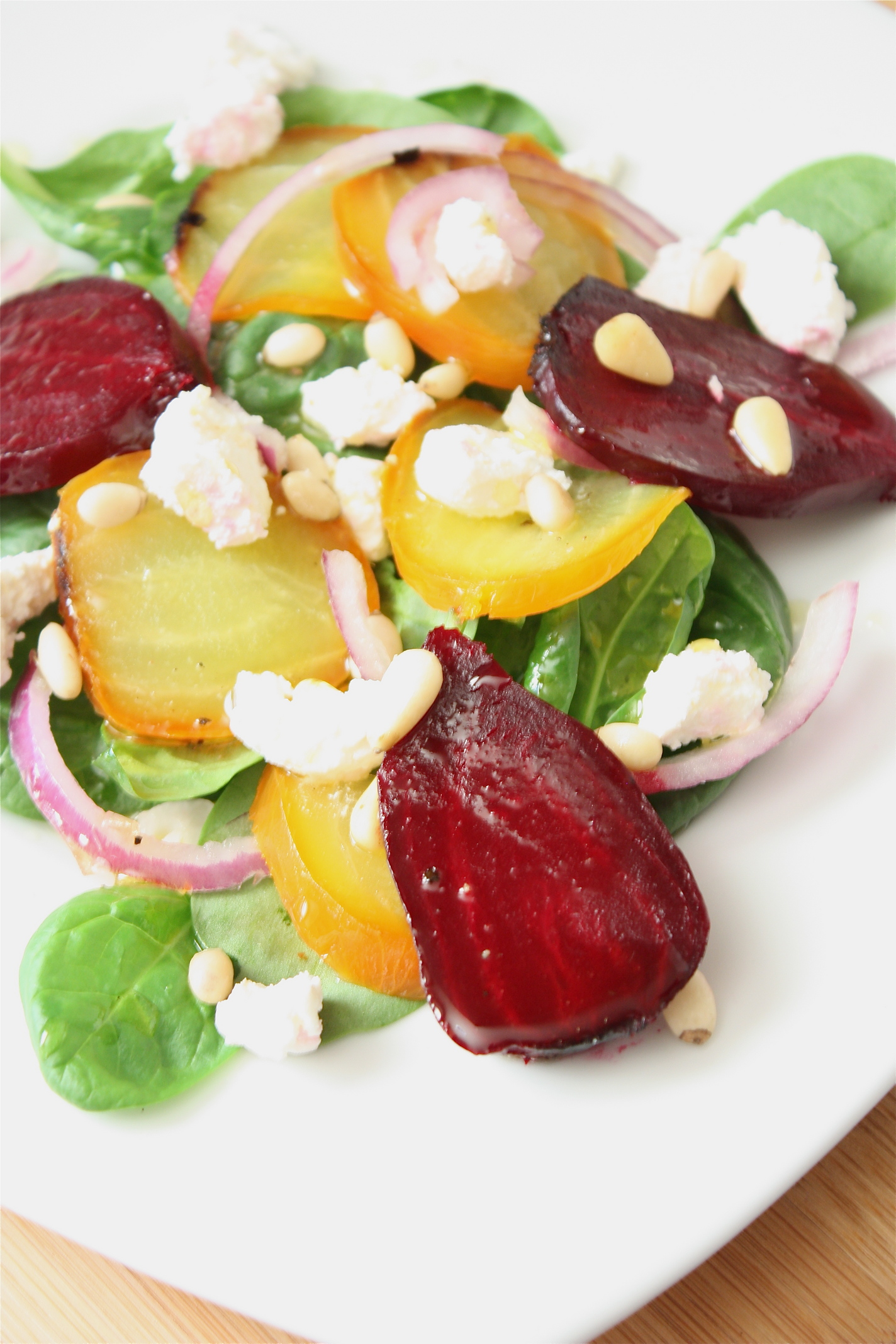Beet and Goat Cheese Salad - A Big Mouthful