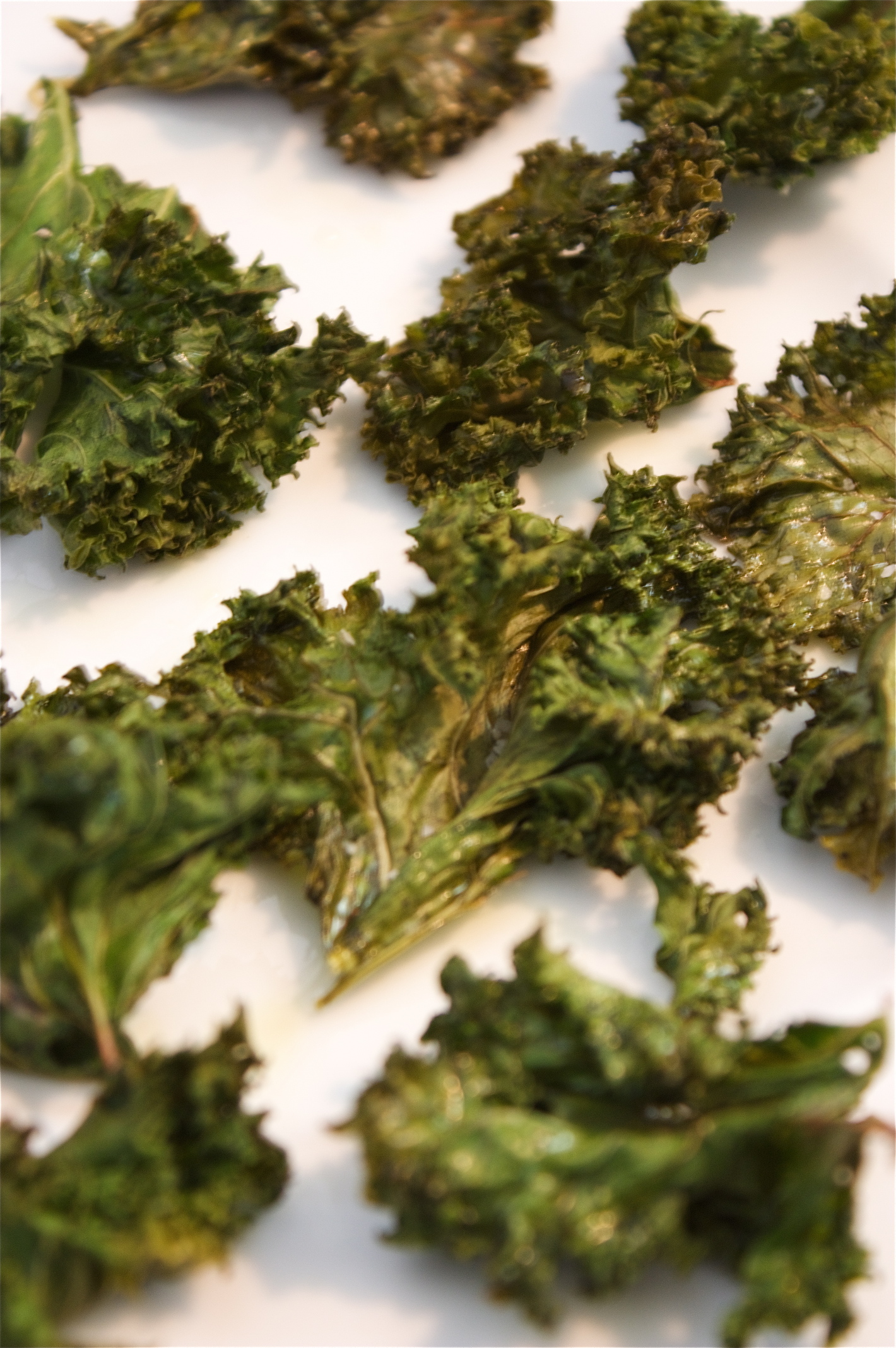 Easy Green Kale Chips - A Big Mouthful