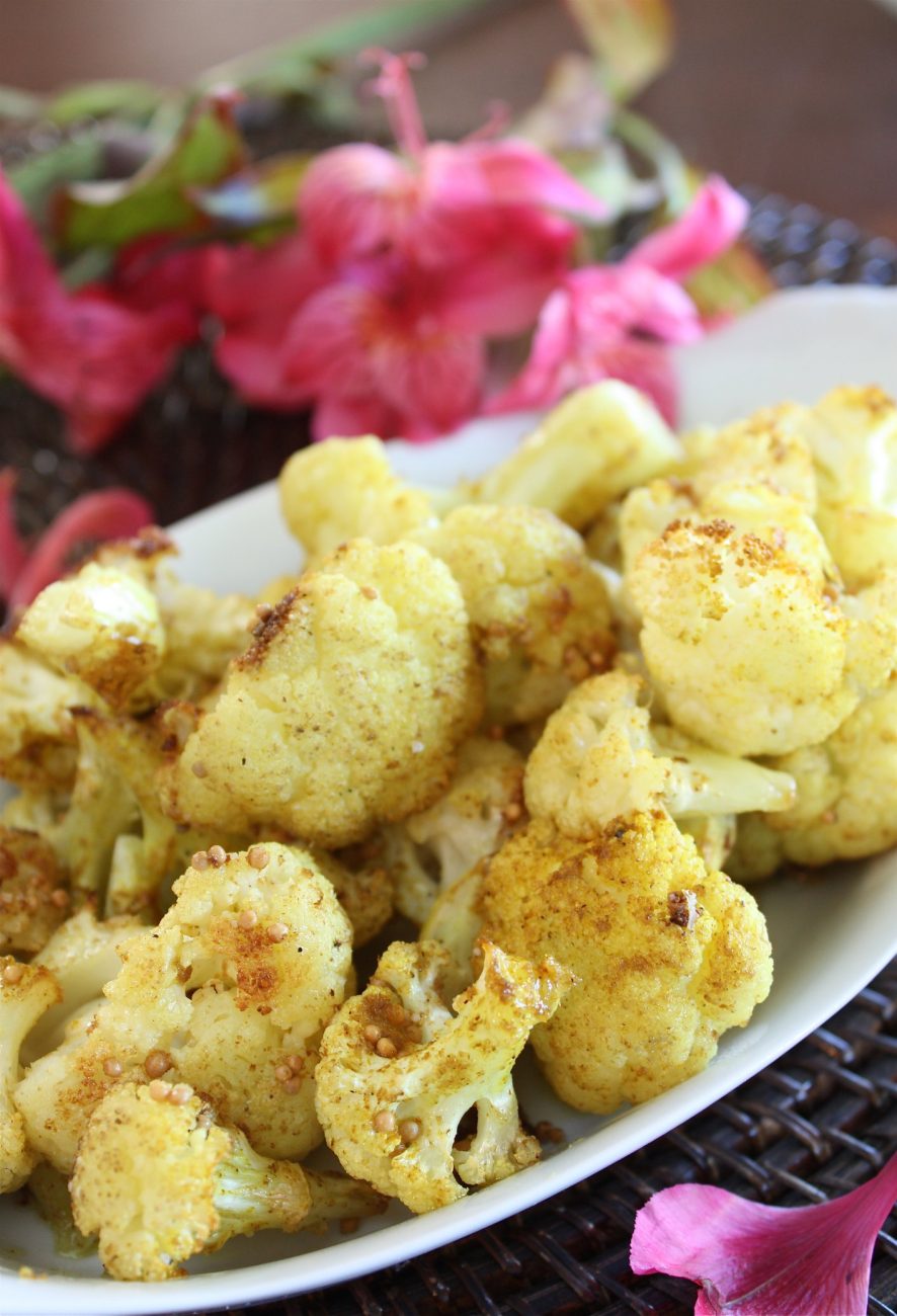 Roasted Curried Cauliflower