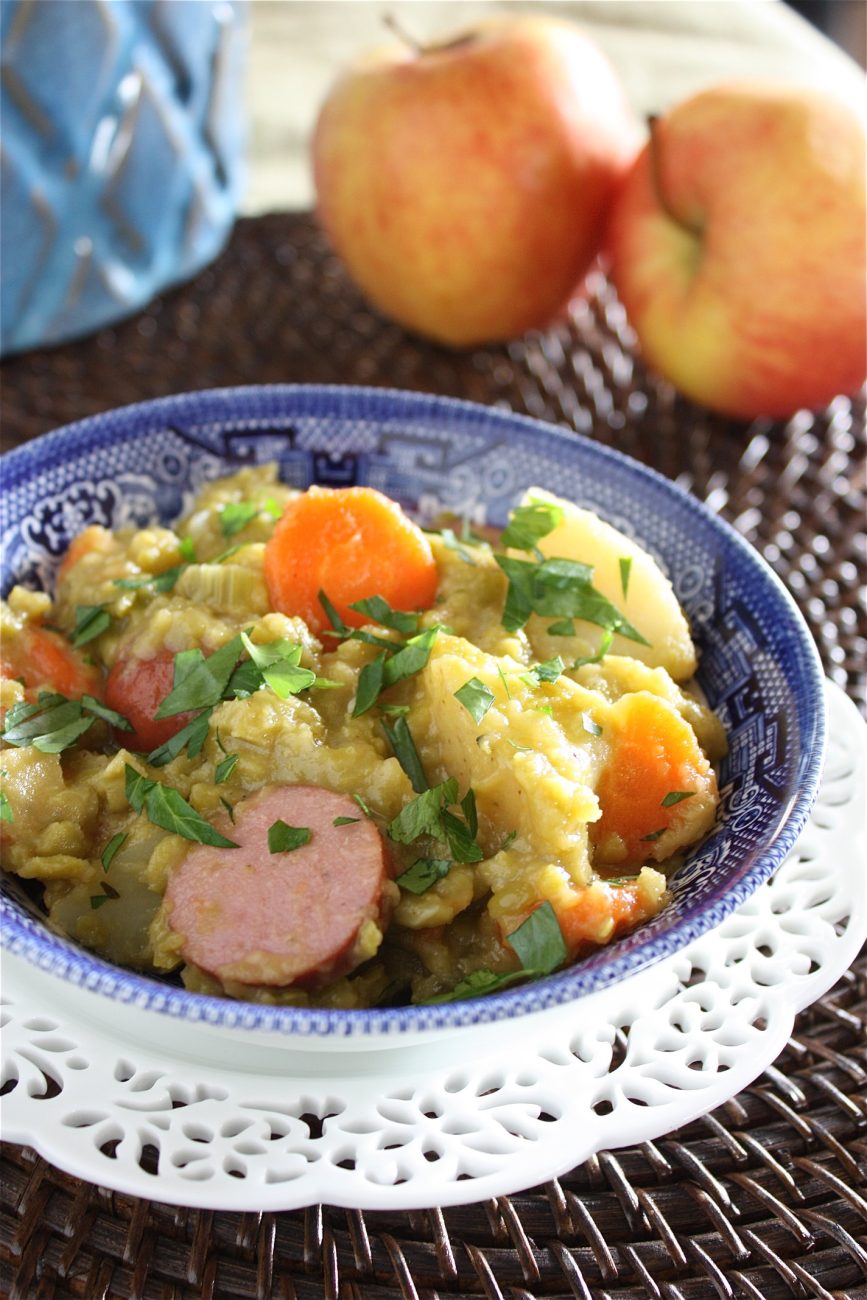 Split Pea and Turkey Kielbasa Soup