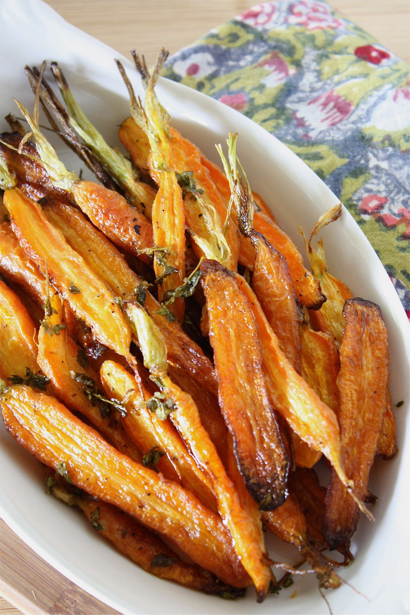 Thyme Roasted Carrots A Big Mouthful