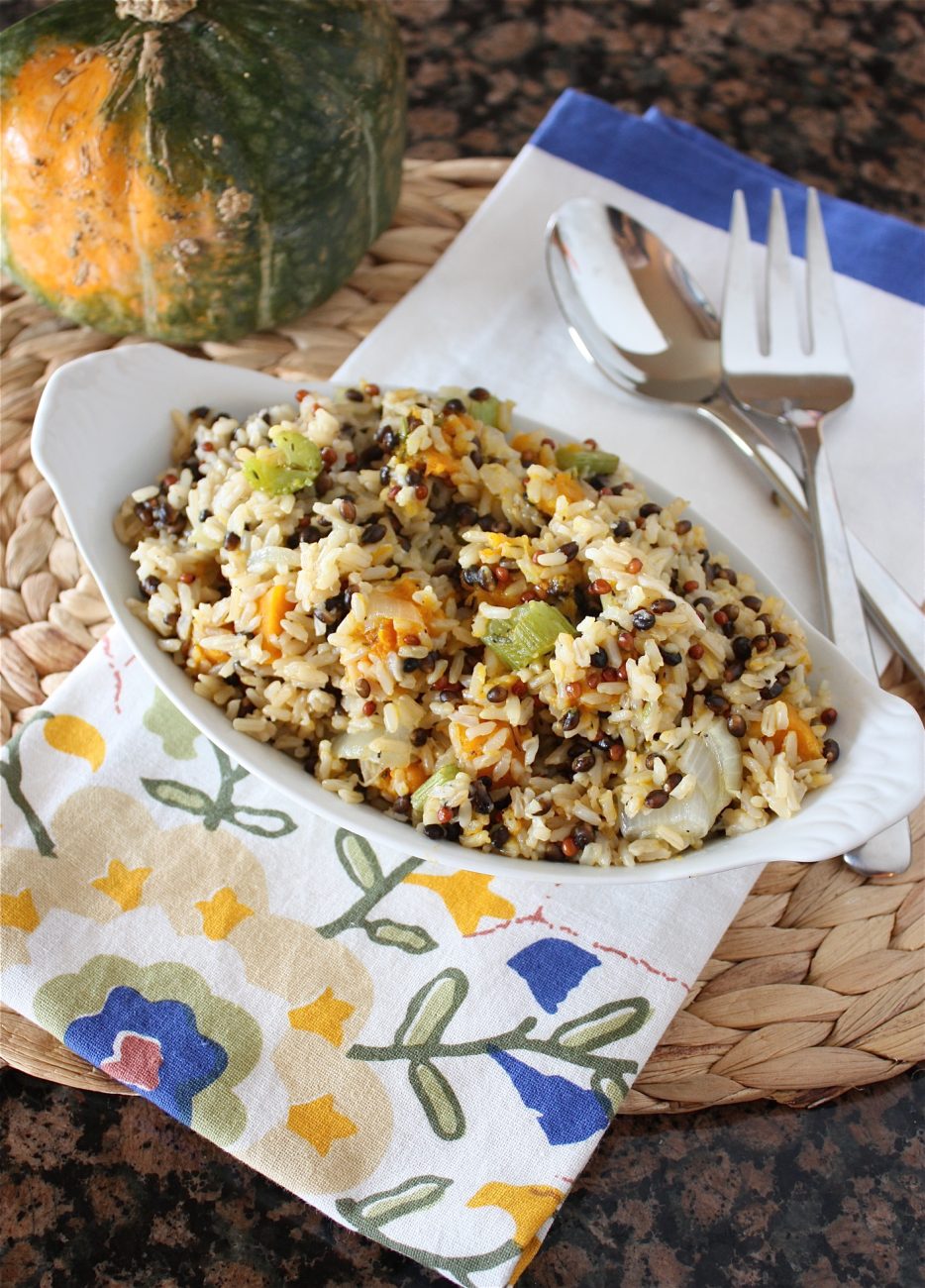Thyme Roasted Vegetable and Wild Rice Pilaf