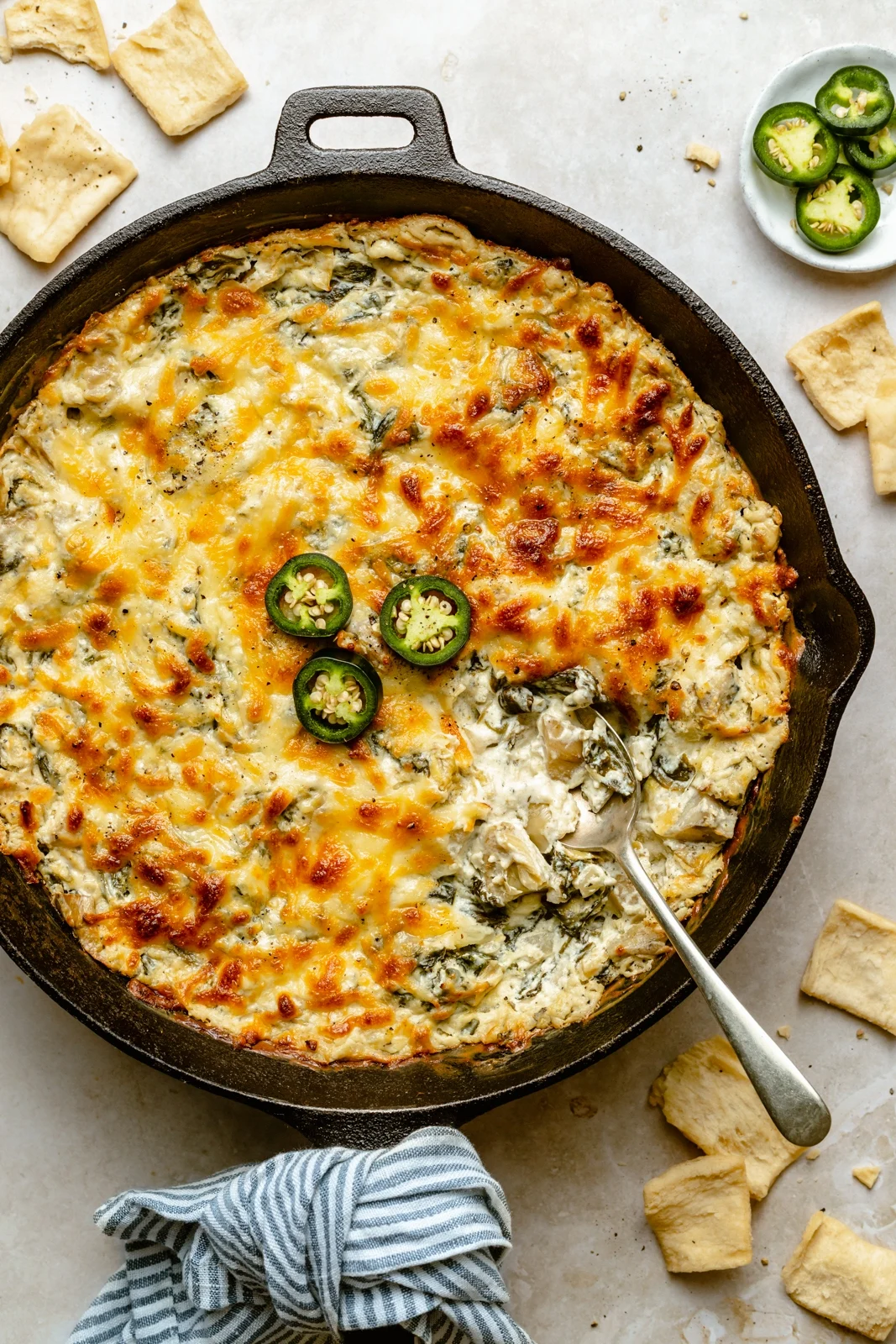 Baked Artichoke Jalapeno Dip - A Big Mouthful