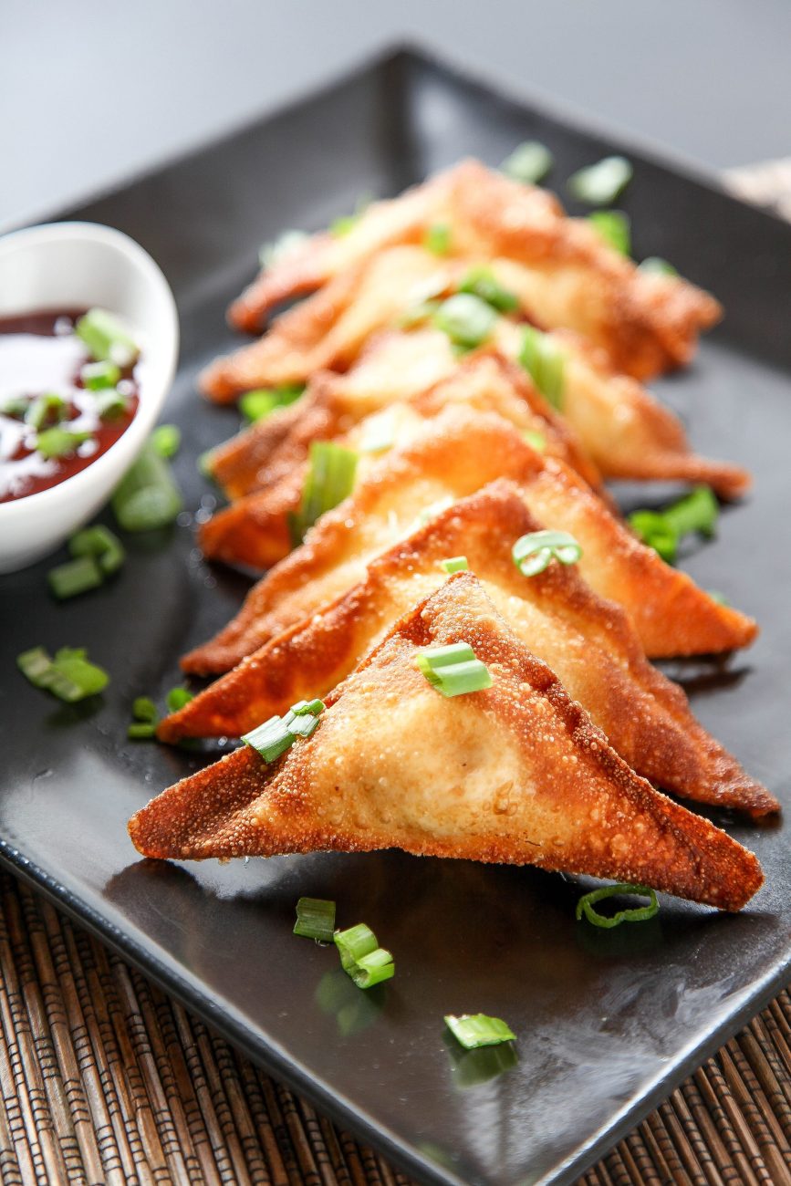 Crispy Air Fryer Cream Cheese Wontons